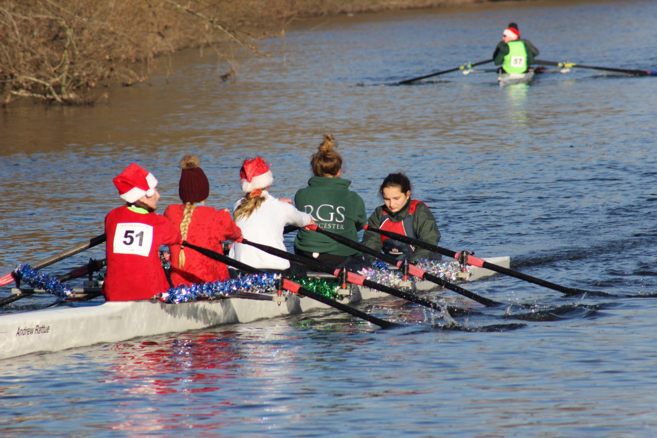 Rowing Mince Pie Head