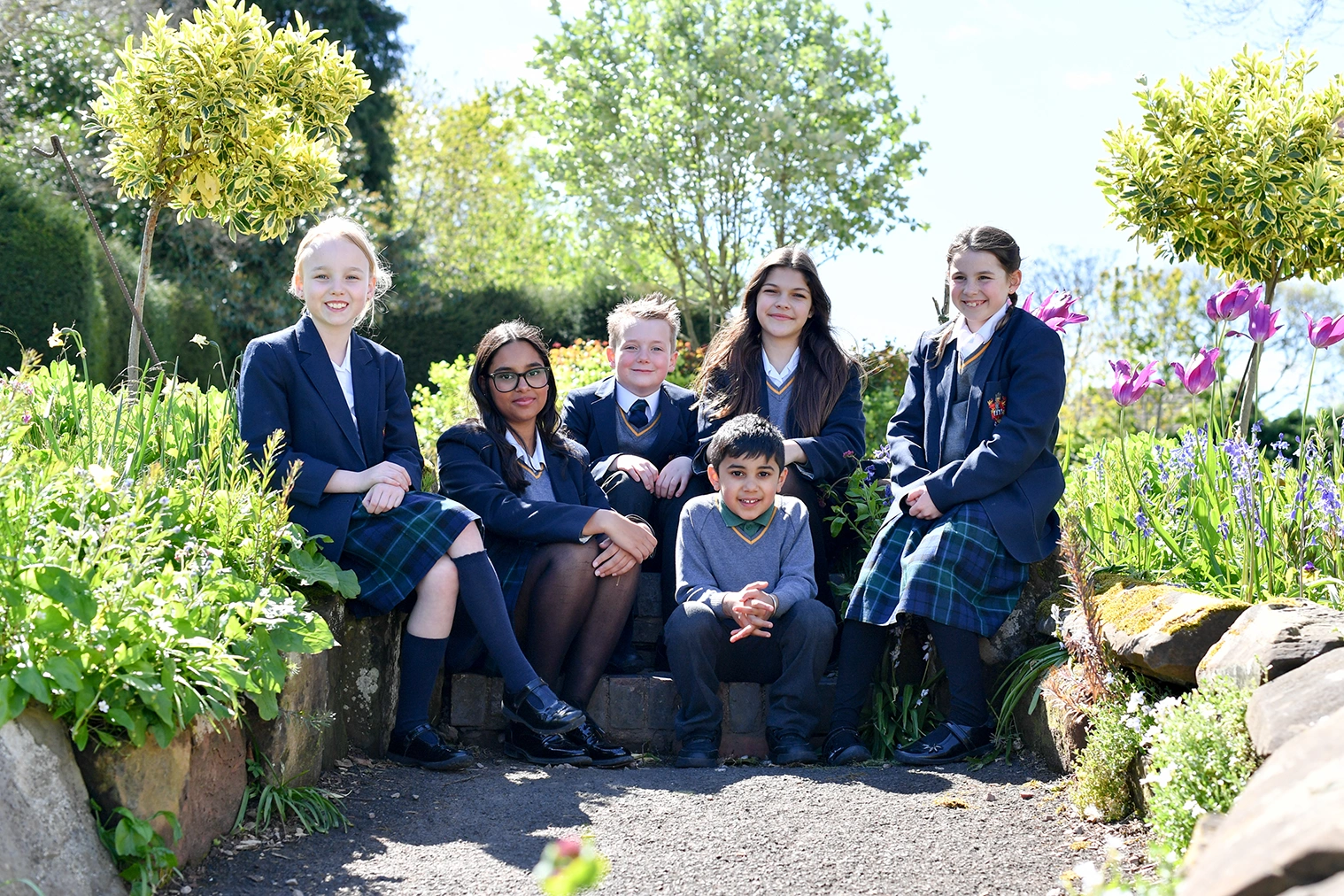 RGS Dodderhill pupils outside 2024