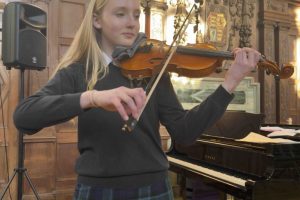 Year Nine Pupils Delight in their Teatime Concert